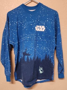 Disney Star Wars Blue Graphic Long Sleeve Tee / Spirit Jersey